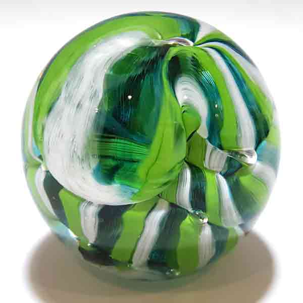 Rope Twist Paperweight in Green by WheatonArts